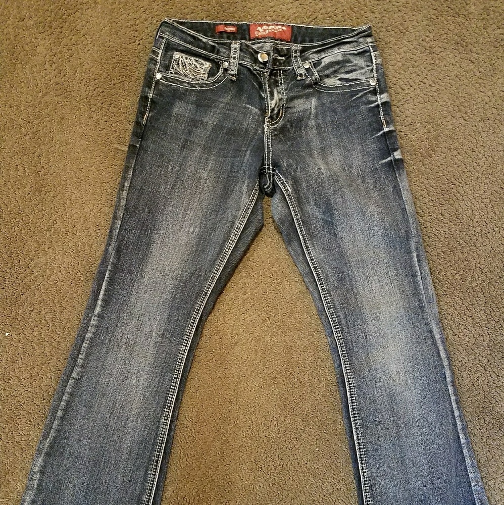 Arizona GIRLS Bling Bootcut jeans size 12